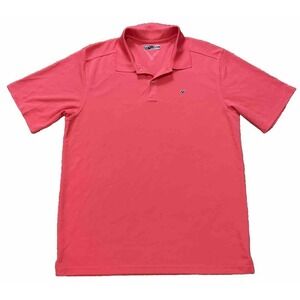 Callaway Polo Shirt Mens XL Coral Pink Short Sleeve Golf Performance Top